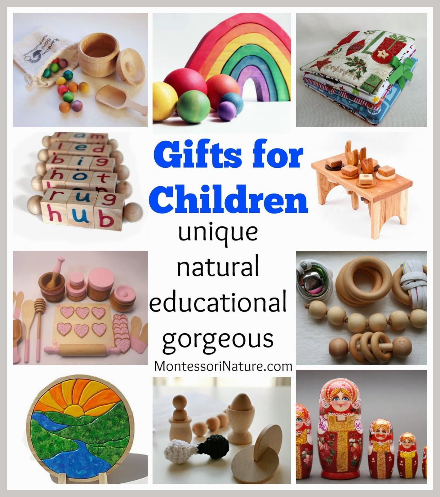 Fun Gifts For Kids
 Gifts for Children Unique Natural Educational Gorgeous