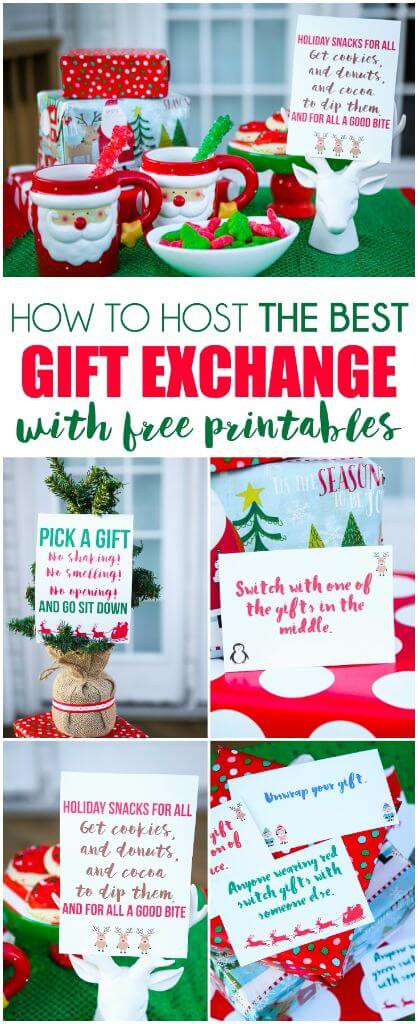 Fun Holiday Gift Exchange Ideas
 Free Printable Exchange Cards for The Best Holiday Gift