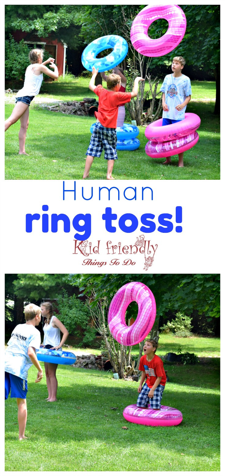 Fun Outdoor Games For Kids
 Human Ring Toss Game A Fun and Easy Summer Outdoor Game