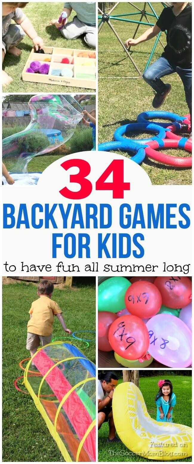 Fun Outdoor Games For Kids
 34 Outdoor Games for Kids to Keep Em Busy All Summer Long