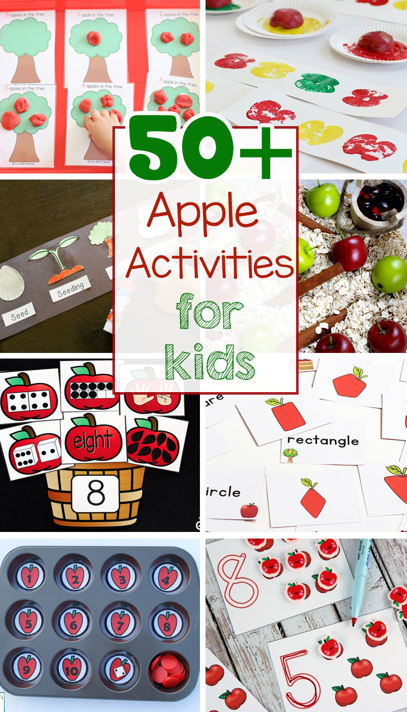 Fun Preschool Crafts
 50 Fun Apple Activities For Preschoolers Kindergarten