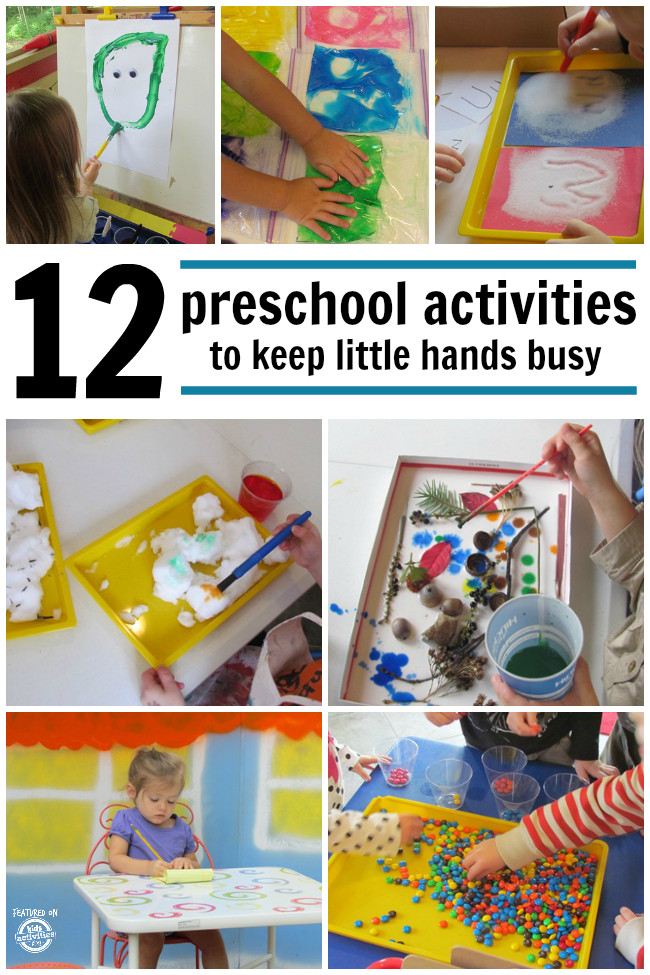 Fun Preschool Crafts
 12 PRESCHOOL ACTIVITIES TO KEEP LITTLE HANDS BUSY Kids