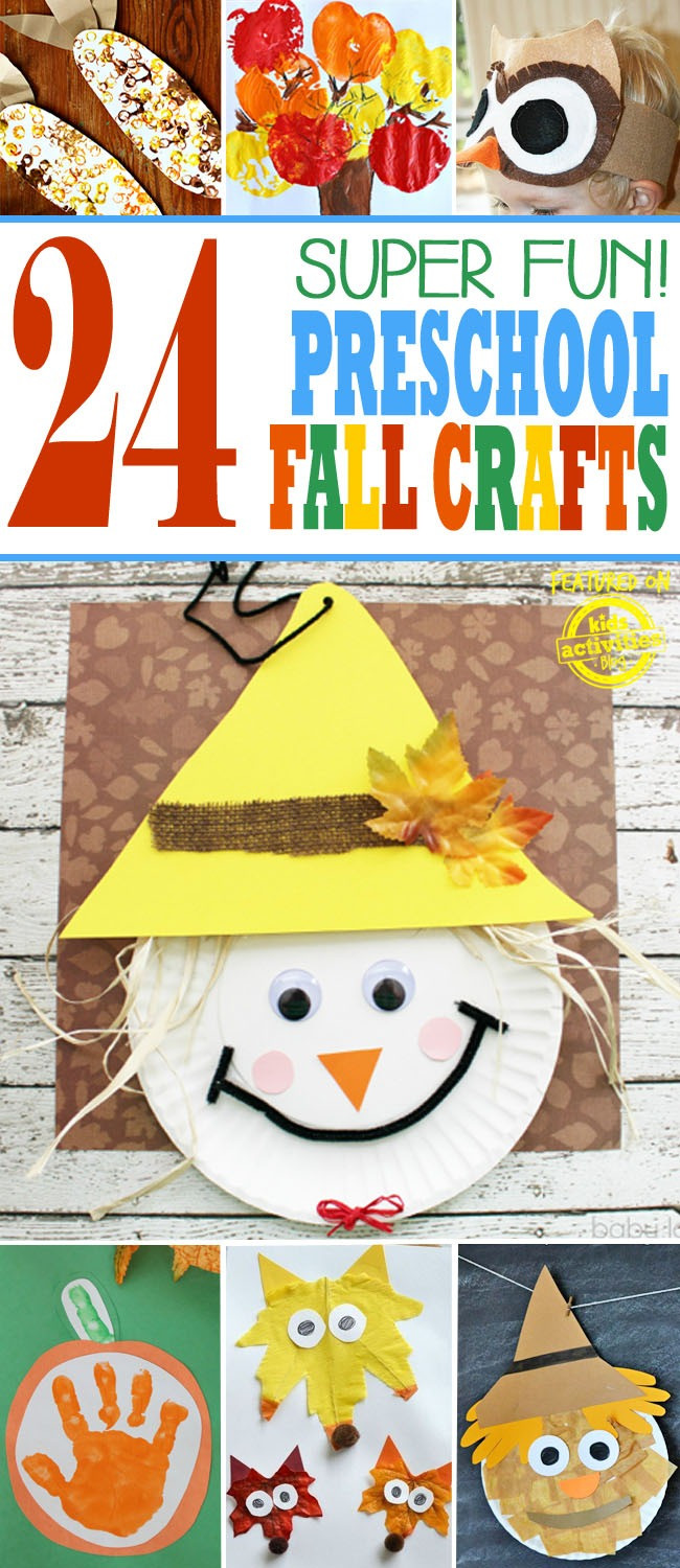 Fun Preschool Crafts
 24 SUPER FUN PRESCHOOL FALL CRAFTS Kids Activities
