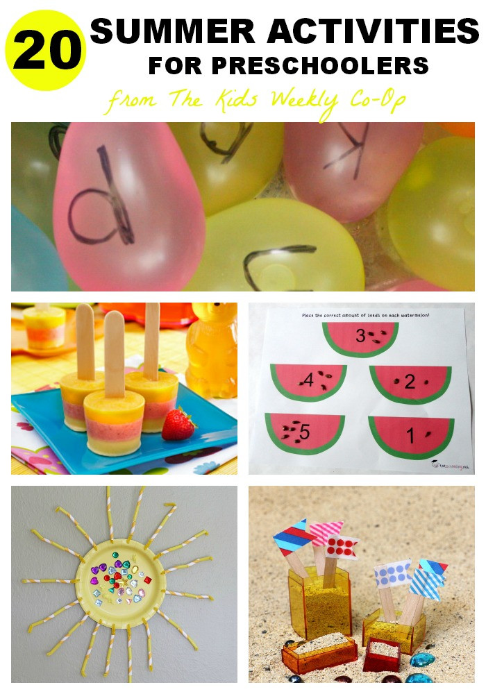 Fun Preschool Crafts
 20 Summer Activities for Preschoolers Mess for Less