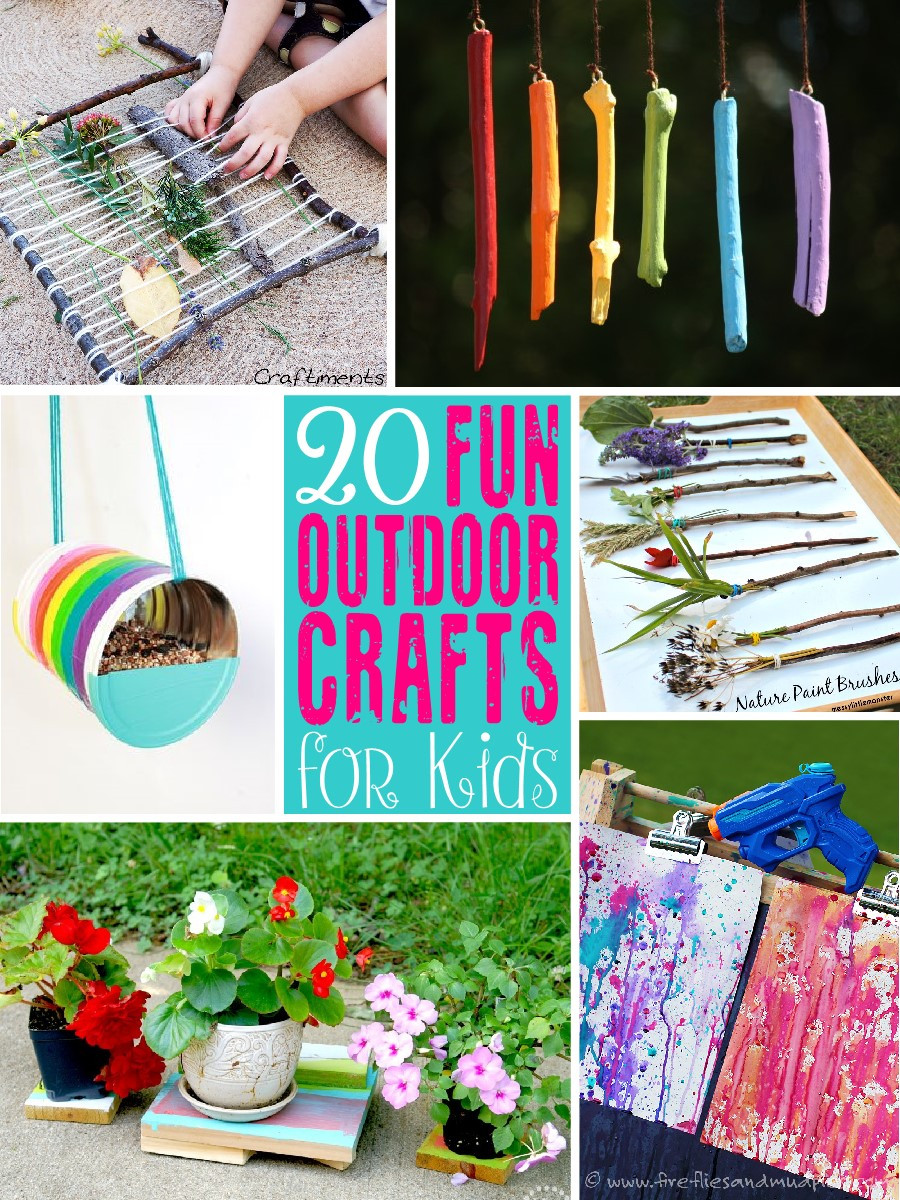 Fun Projects For Kids
 20 Fun Outdoor Craft Ideas for Kids The Scrap Shoppe