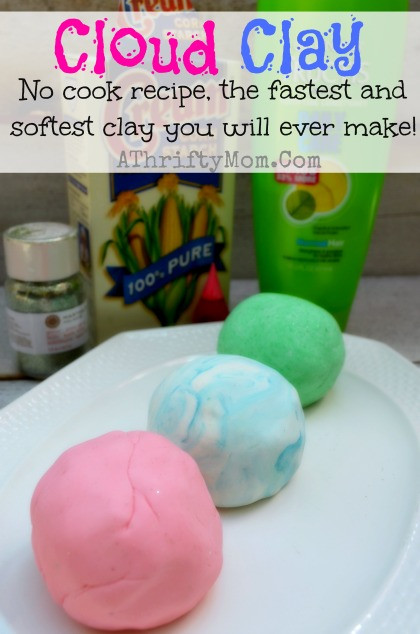 Fun Things For Kids To Make
 Cloud Clay Softest Clay EVER ly 2 ingre nts NO COOK