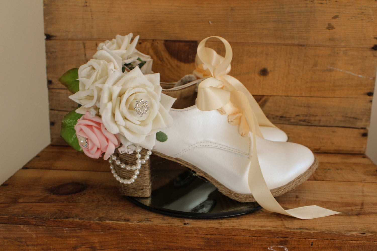 Fun Wedding Shoes
 Wedding shoes unique satin lace up 3 heel women s