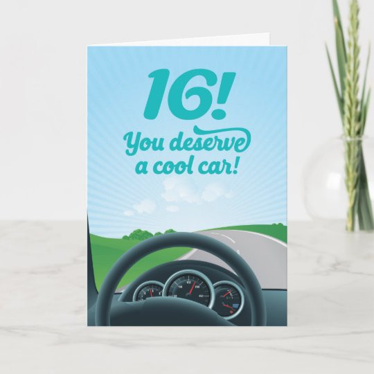 Funny 16th Birthday Cards
 Funny Birthday Card For 16 Year Old