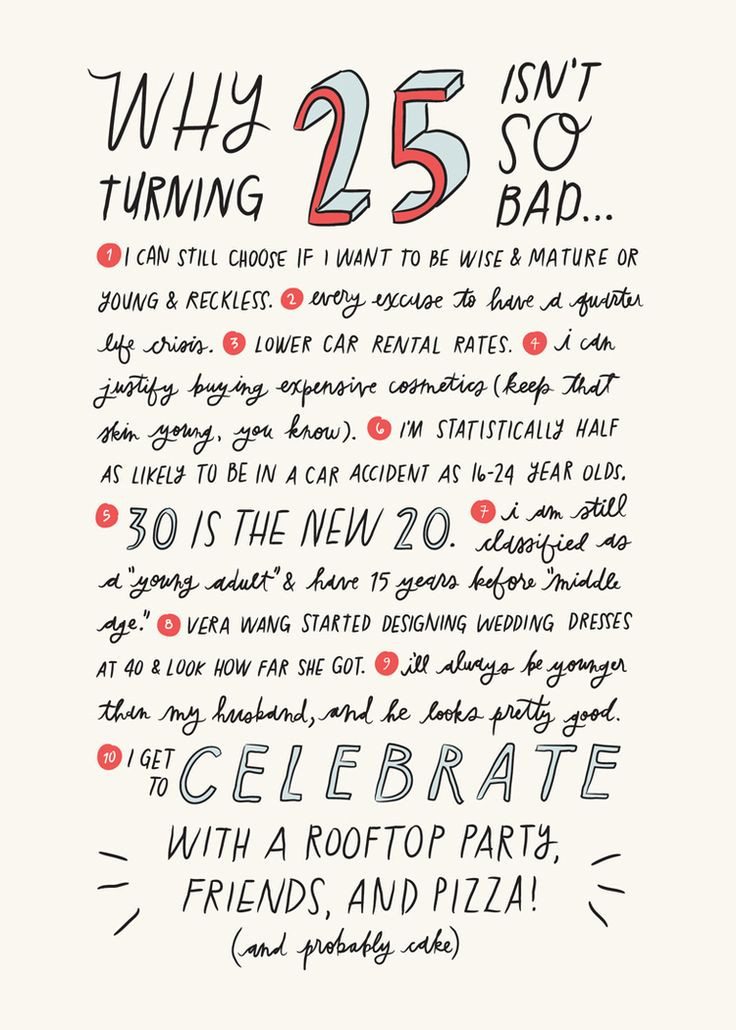 Funny 25Th Birthday Quotes
 25 Isn t So Bad