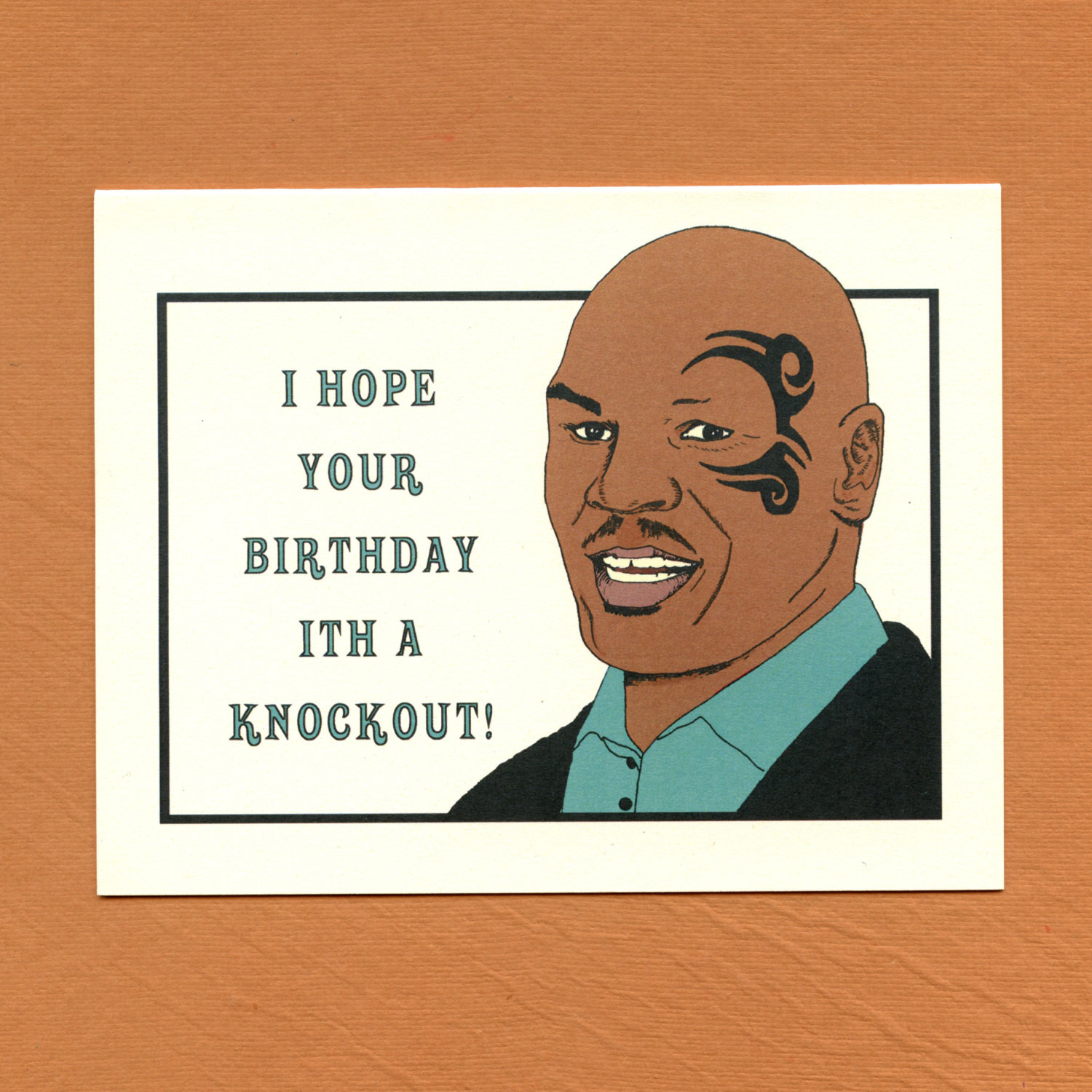 Funny Adult Birthday Cards
 MIKE TYSON BIRTHDAY Funny Birthday Card Birthday Card