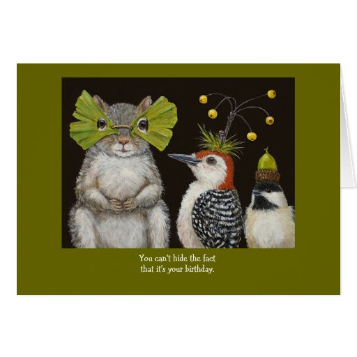 Funny Animal Birthday Cards
 funny bird animal birthday card