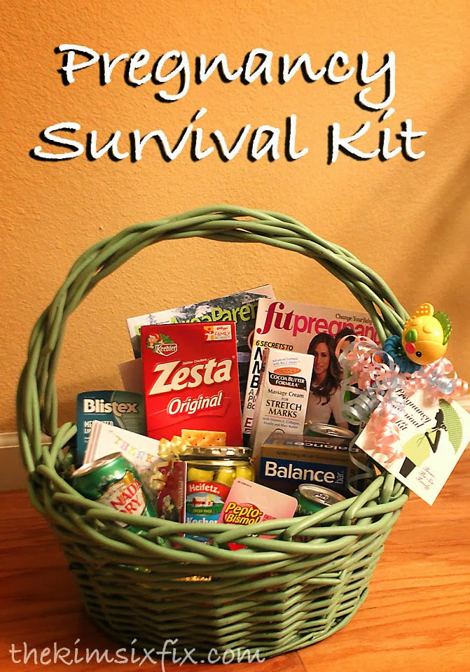 Funny Baby Gift Ideas
 Pregnancy Survival Kit Mom to be Gift Basket The Kim