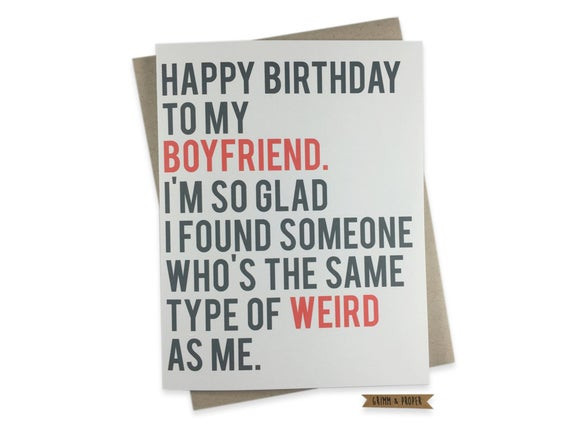 Funny Birthday Card For Boyfriend
 Funny Boyfriend Birthday Card Boyfriend s Birthday