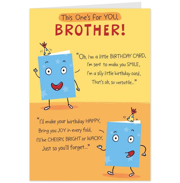 Funny Birthday Cards Brother
 Birthday Card Brother