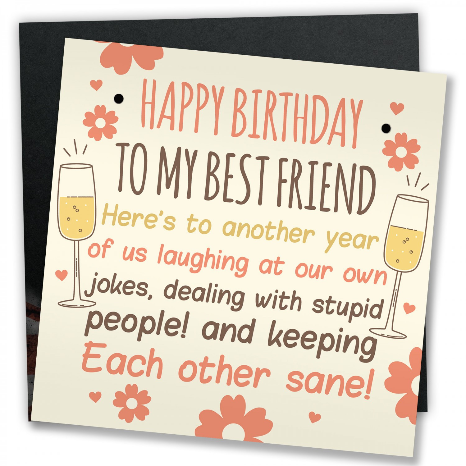 Funny Birthday Cards For Friends
 Funny Best Friend Birthday Card Friendship Gifts Sign