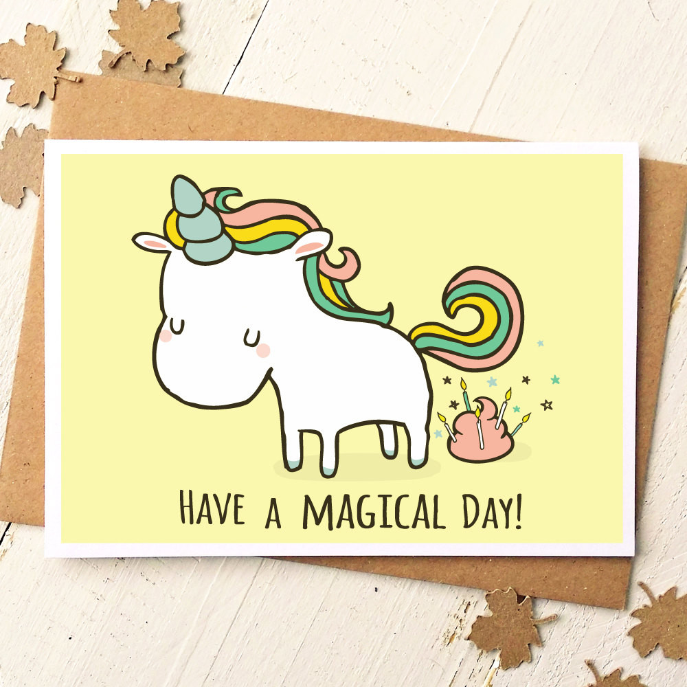 Funny Birthday Cards For Friends
 Unicorn Card Funny Birthday Card Unicorn Birthday Card