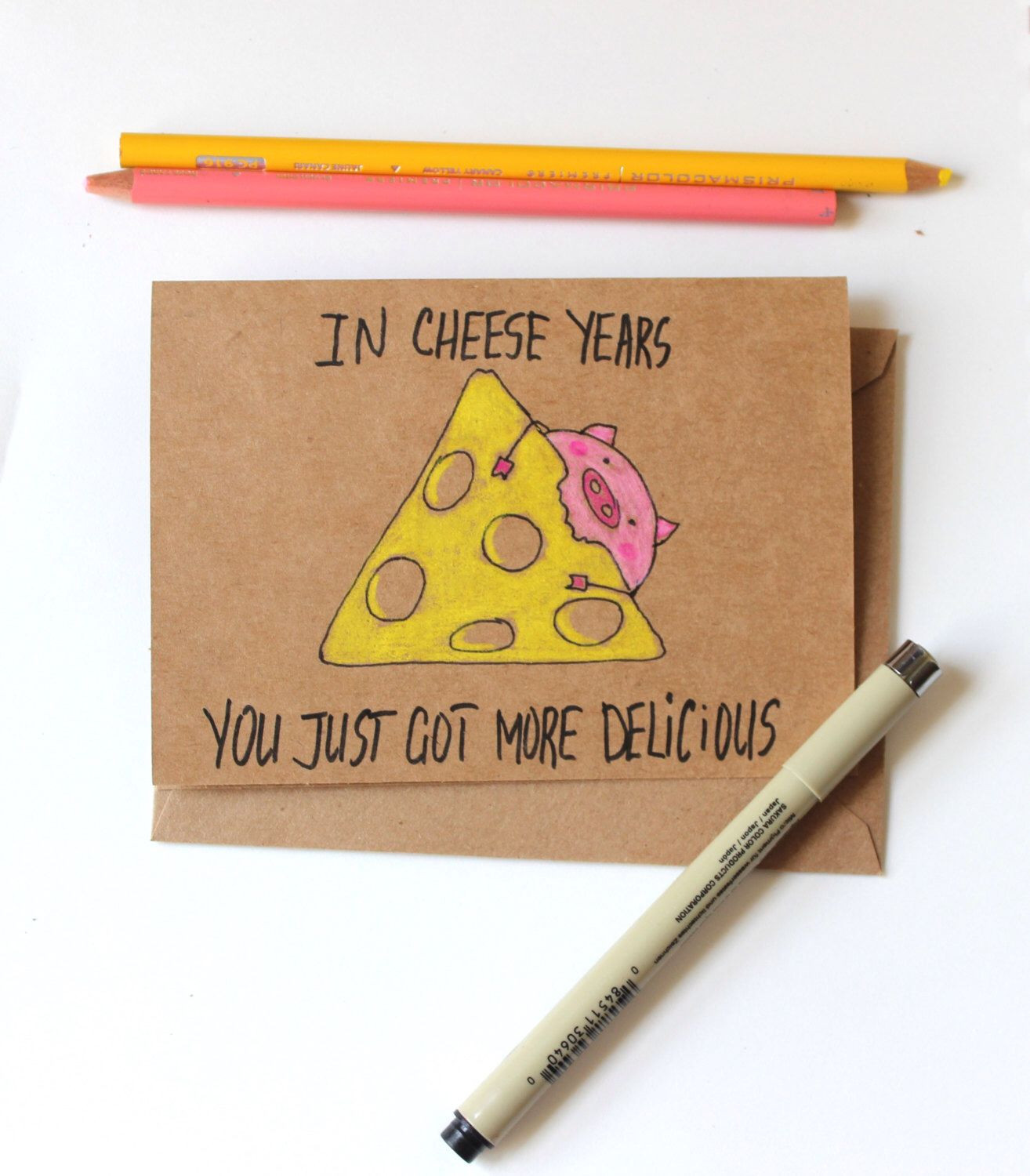 Funny Birthday Cards For Girlfriend
 Funny cheese birthday card for girlfriend or boyfriend