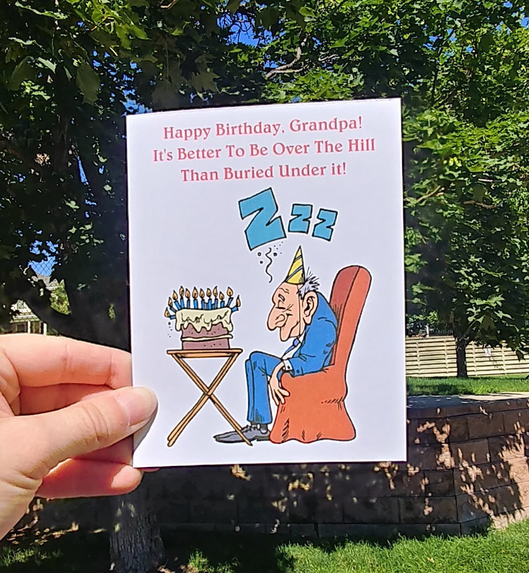 Funny Birthday Cards For Grandpa
 Rude Grandpa Birthday Card Funny Birthday Card fensive