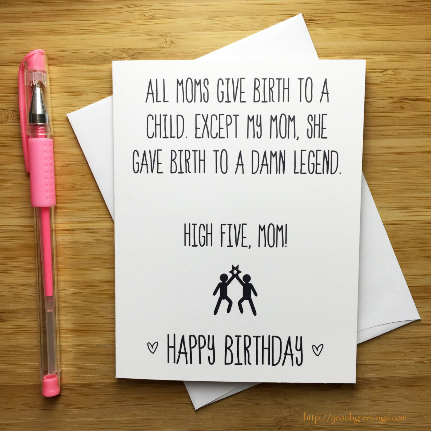 Funny Birthday Cards For Mom From Daughter
 Funny Happy Birthday Mom Card Mother Happy Birthday Happy