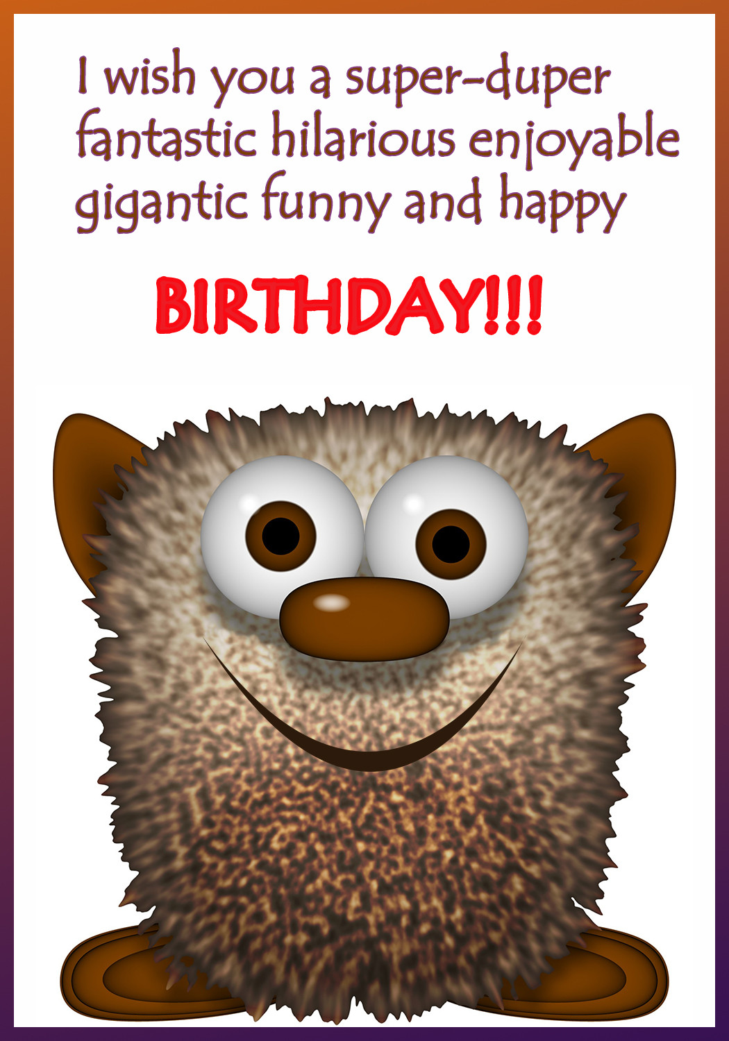 Funny Birthday Cards Free
 Funny Printable Birthday Cards