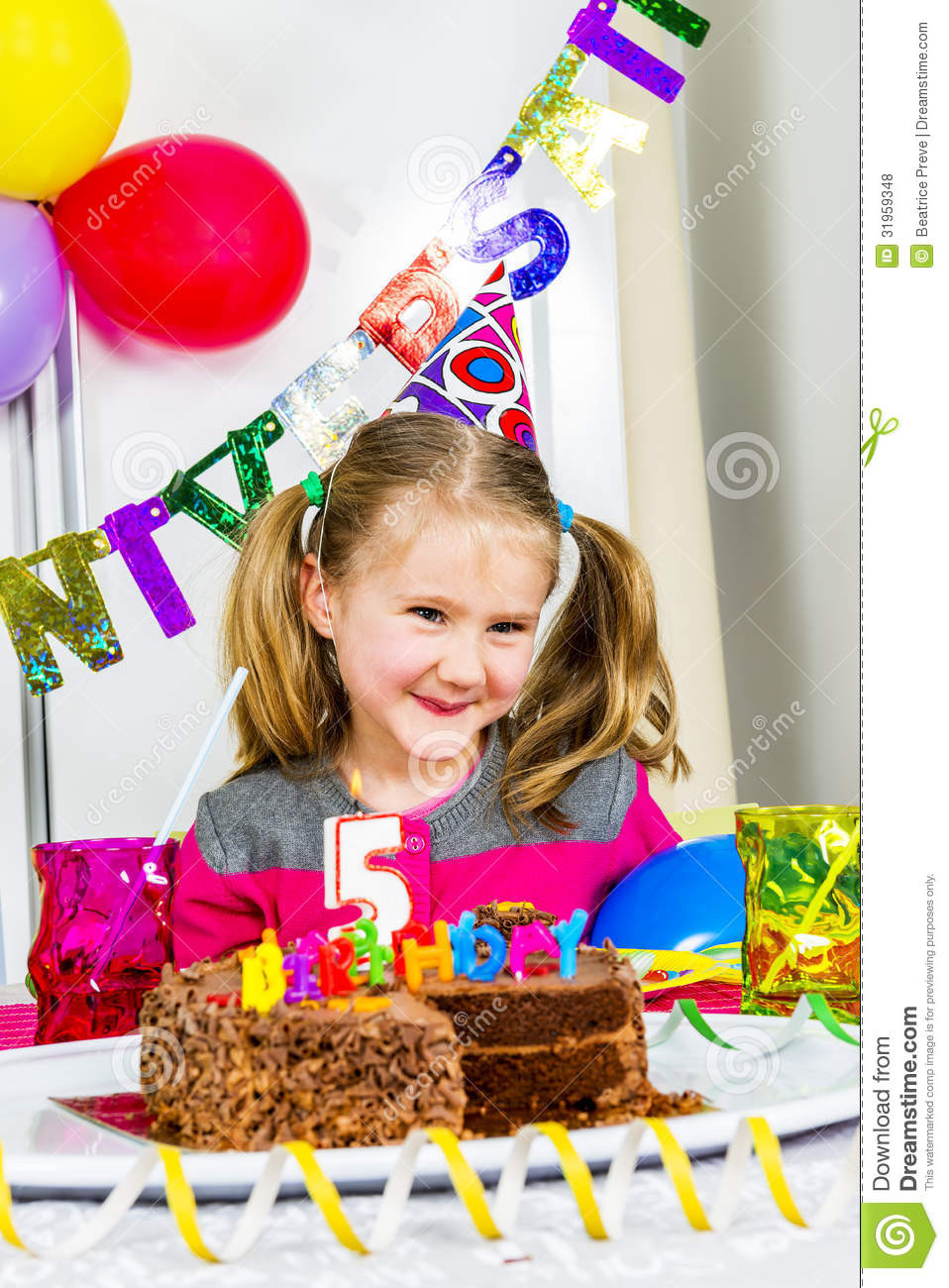 Funny Birthday Ideas
 Big funny birthday party stock photo Image of home