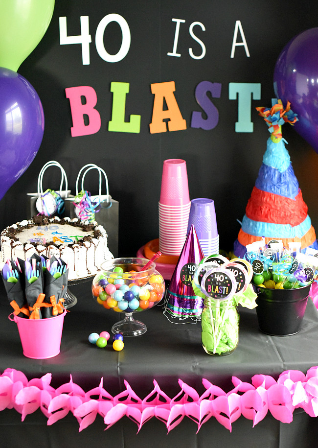 Funny Birthday Party Ideas
 40th Birthday Party 40 is a Blast – Fun Squared