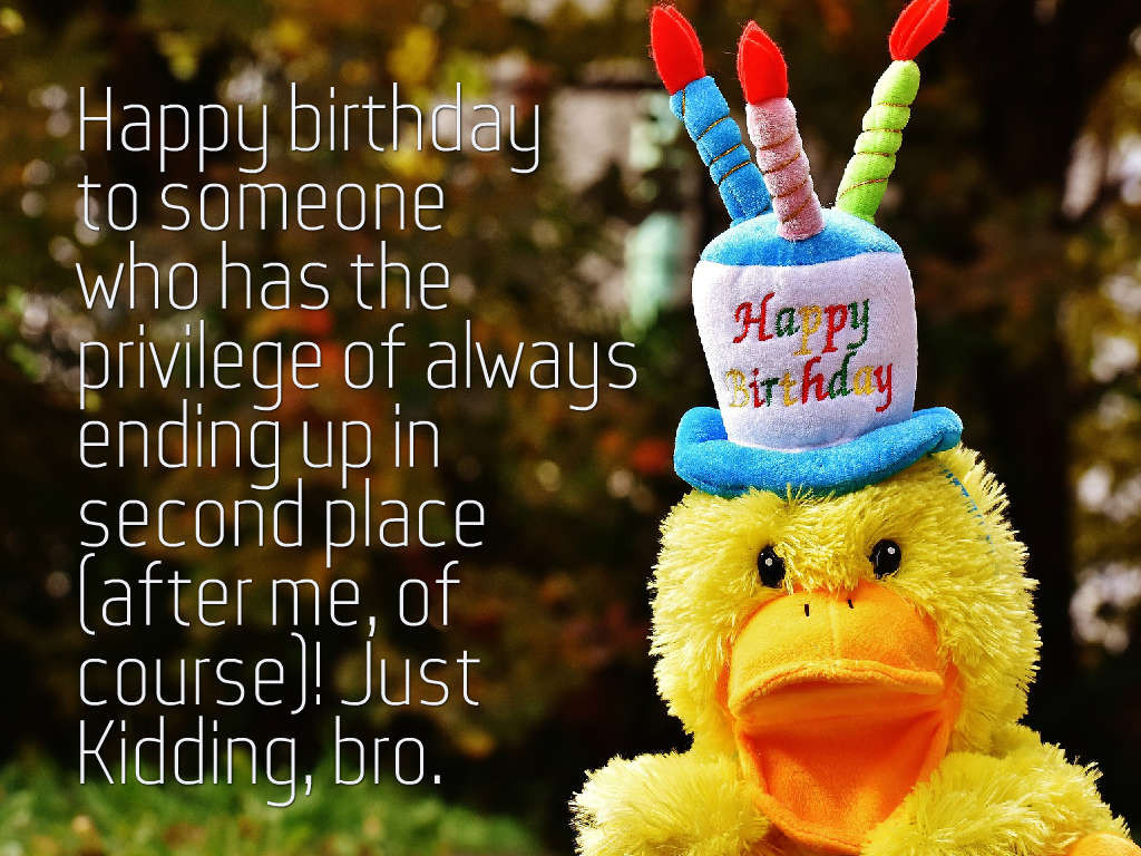 Funny Birthday Quotes For Brother
 70 Best Birthday Wishes for Brother with Beautiful Posters