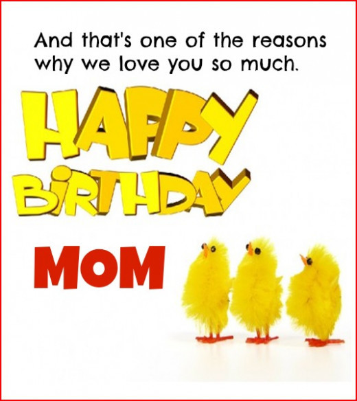 Funny Birthday Quotes For Mom
 HAPPY BIRTHDAY MOM Birthday Wishes for Mom