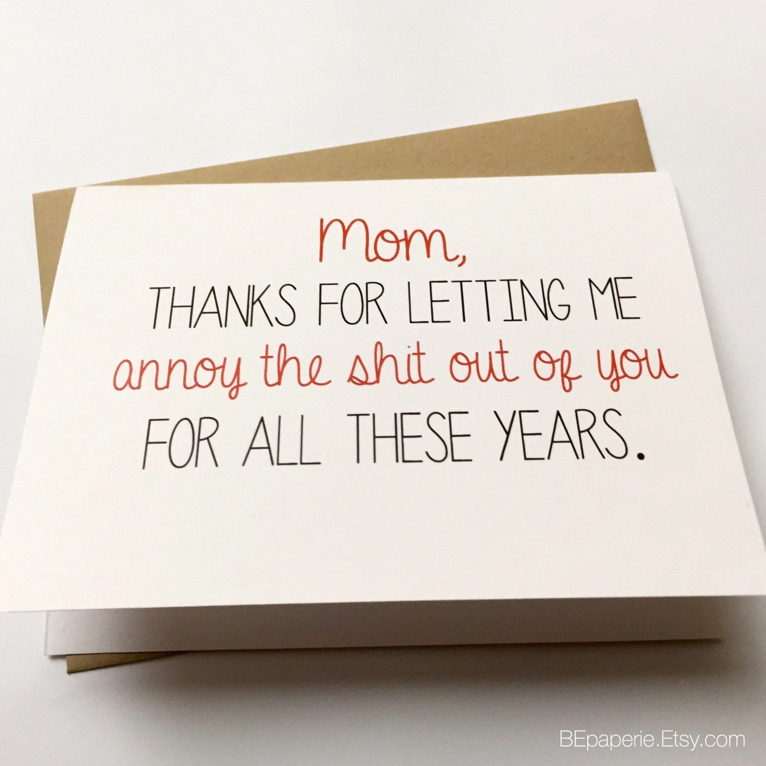 Funny Birthday Quotes For Mom
 Funny Mom Card Mother s Day Card Mom Birthday Card