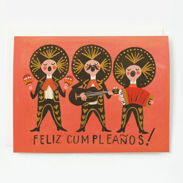 Funny Birthday Wishes In Spanish
 Feliz Cumpleaños Spanish Happy Birthday Card With images