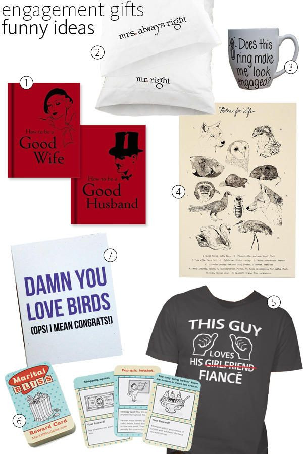 Funny Couple Gift Ideas
 59 Great Engagement Gift Ideas for the Happy Couple