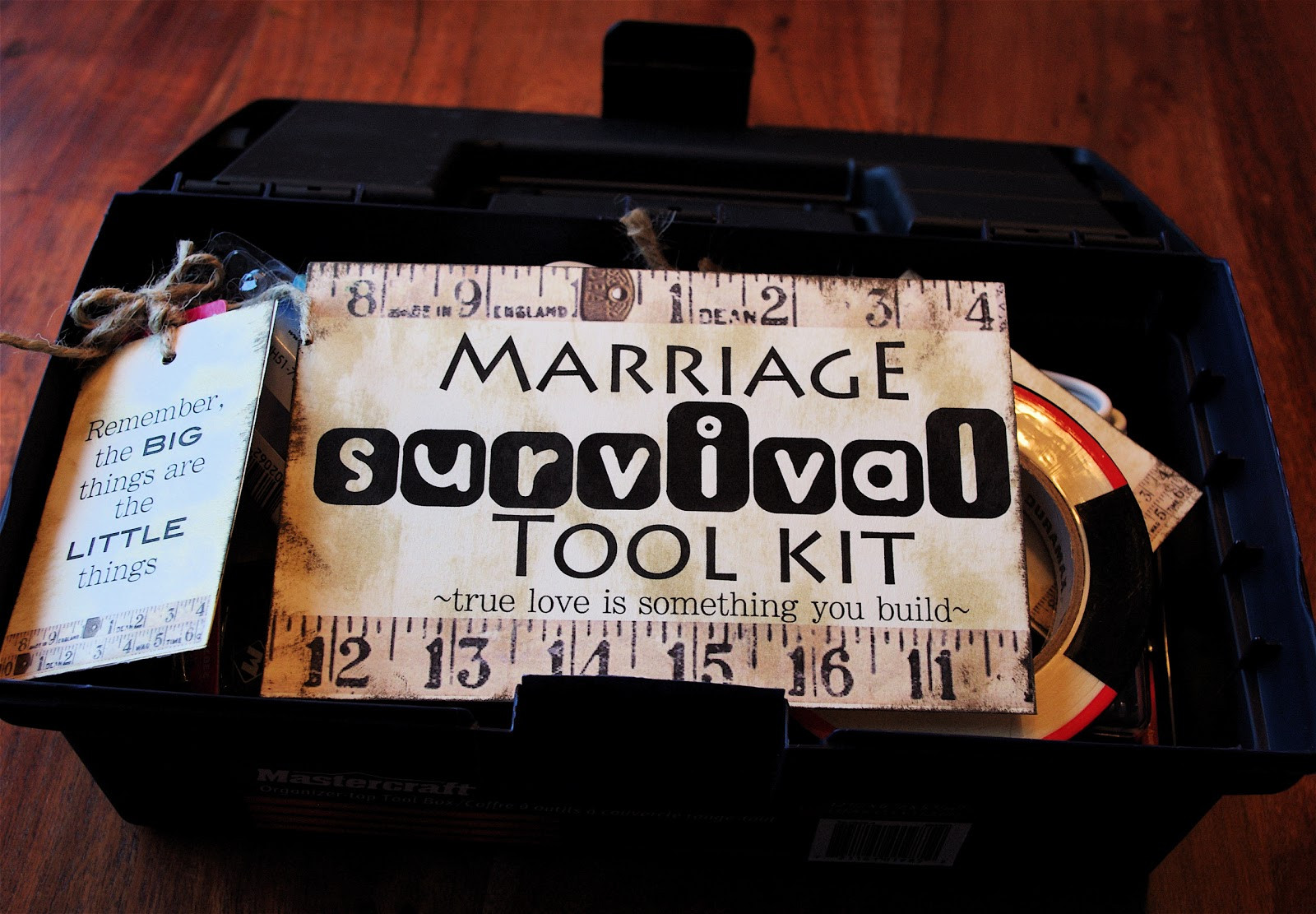 Funny Couple Gift Ideas
 Creative "Try"als Marriage Survival Tool Kit