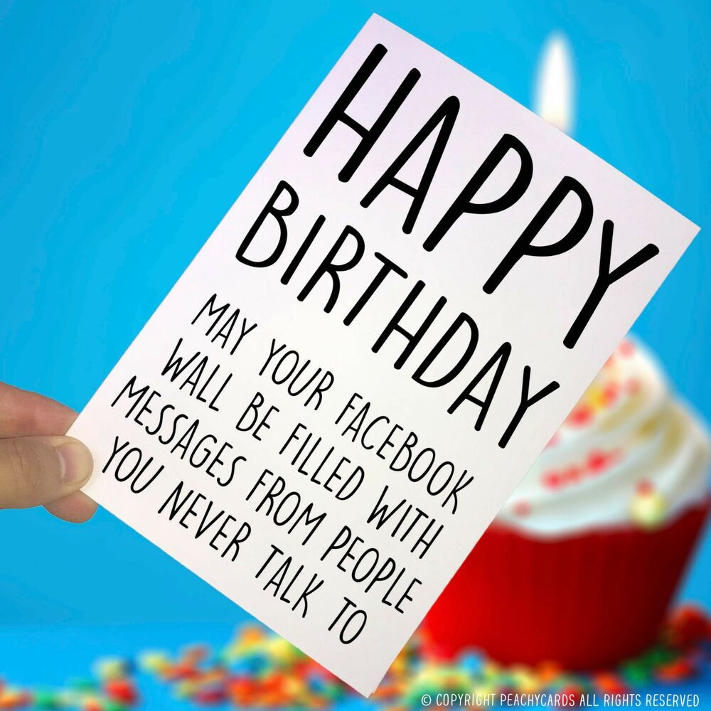 Funny Facebook Birthday Cards
 Funny Birthday Cards Joke Card Best Friend