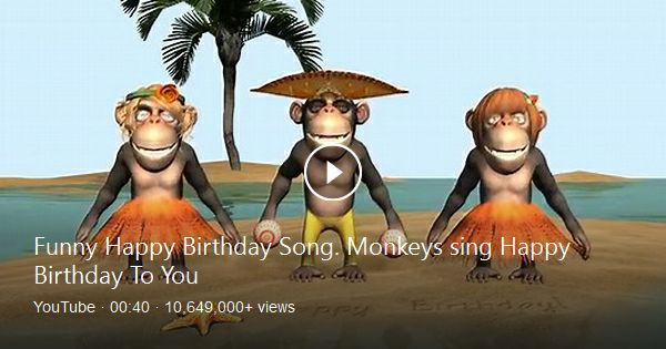 Funny Singing Birthday Cards
 Funny birthday greetings video animation were cartoon
