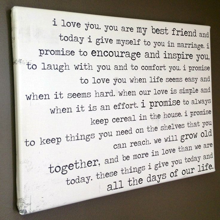 Funny Wedding Vows Ideas
 51 best images about Handmade t for parents or