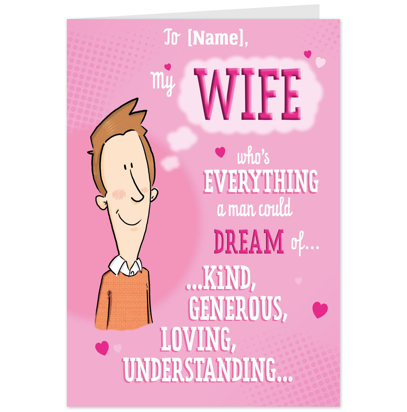 Funny Wife Birthday Cards
 Happy Birthday Romantic Cards Printable Free for Wife
