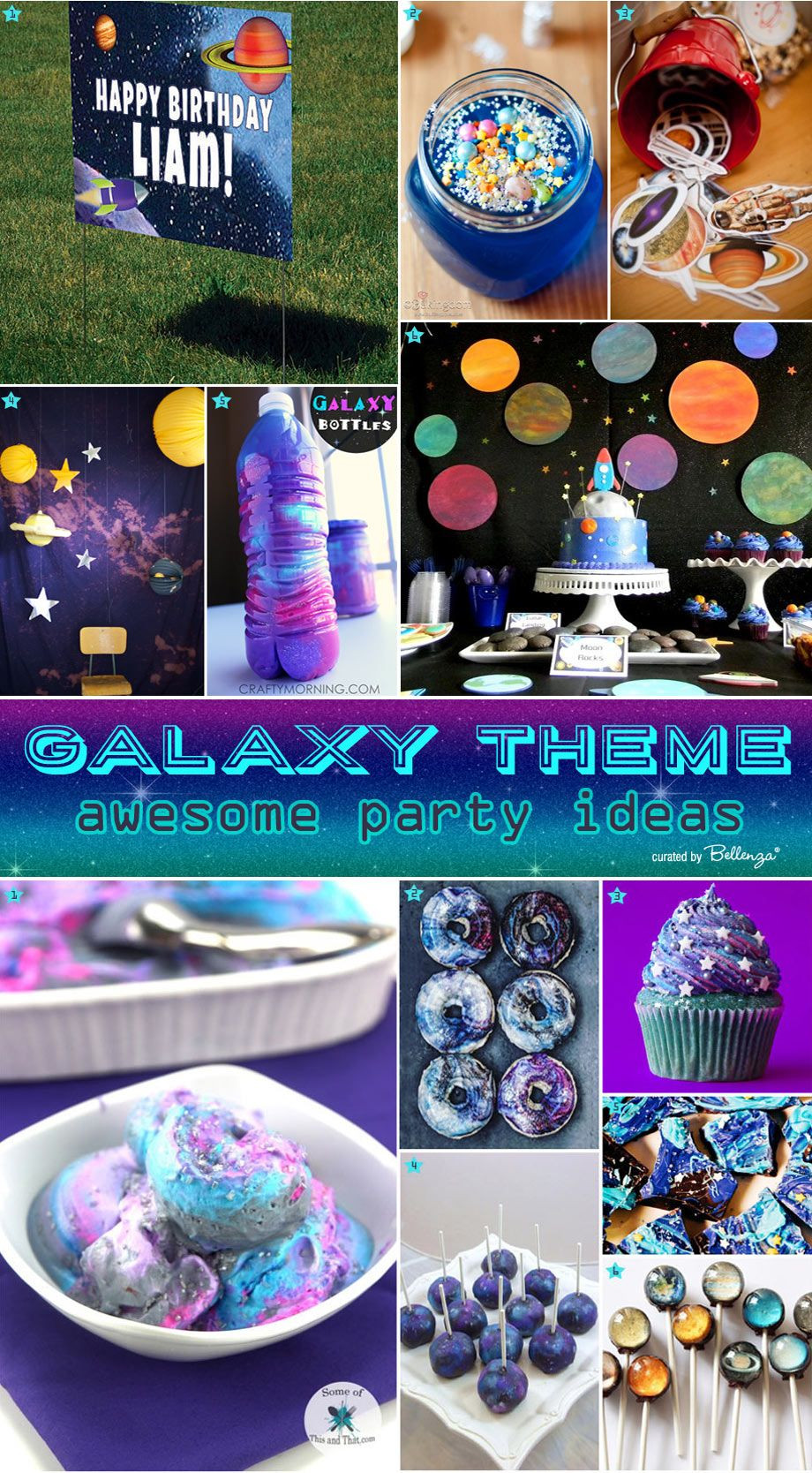 Galaxy Birthday Party Ideas
 Galaxy themed Birthday Party Ideas