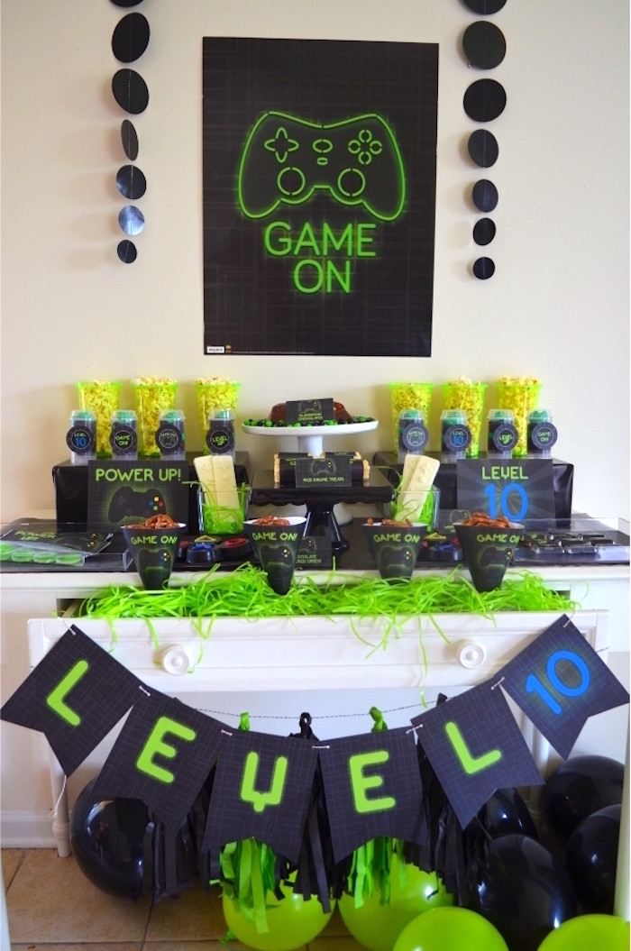 Games For Boys Birthday Party
 Kara s Party Ideas Gaming Video Gamer Birthday Party