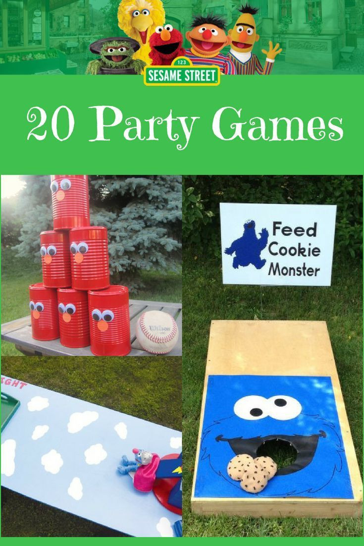 Games For First Birthday Party
 20 Sesame Street Party Games DIY purchased Celebrate