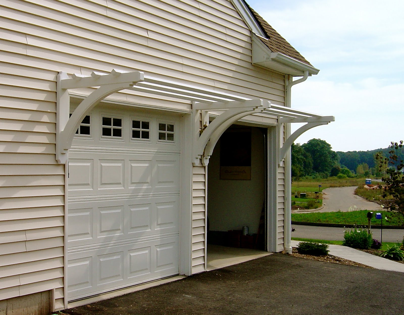 Garage Door Pergolas
 The shedplan Garage pergola plans