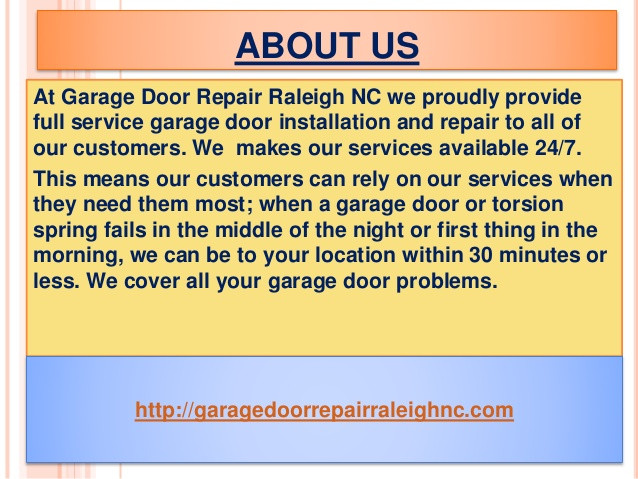 Garage Door Repair Raleigh
 Wel e To Garage Door Repair Raleigh NC