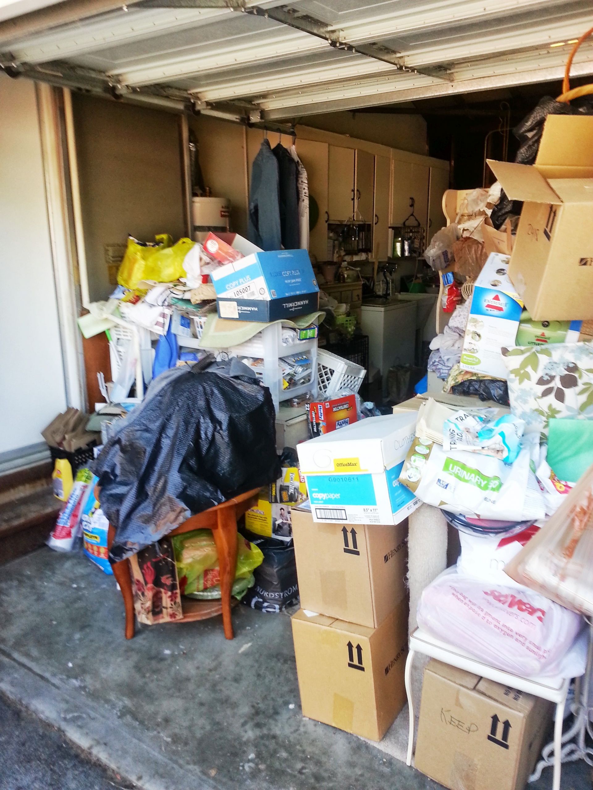 Garage Organizer Services
 Garage organizing job Before