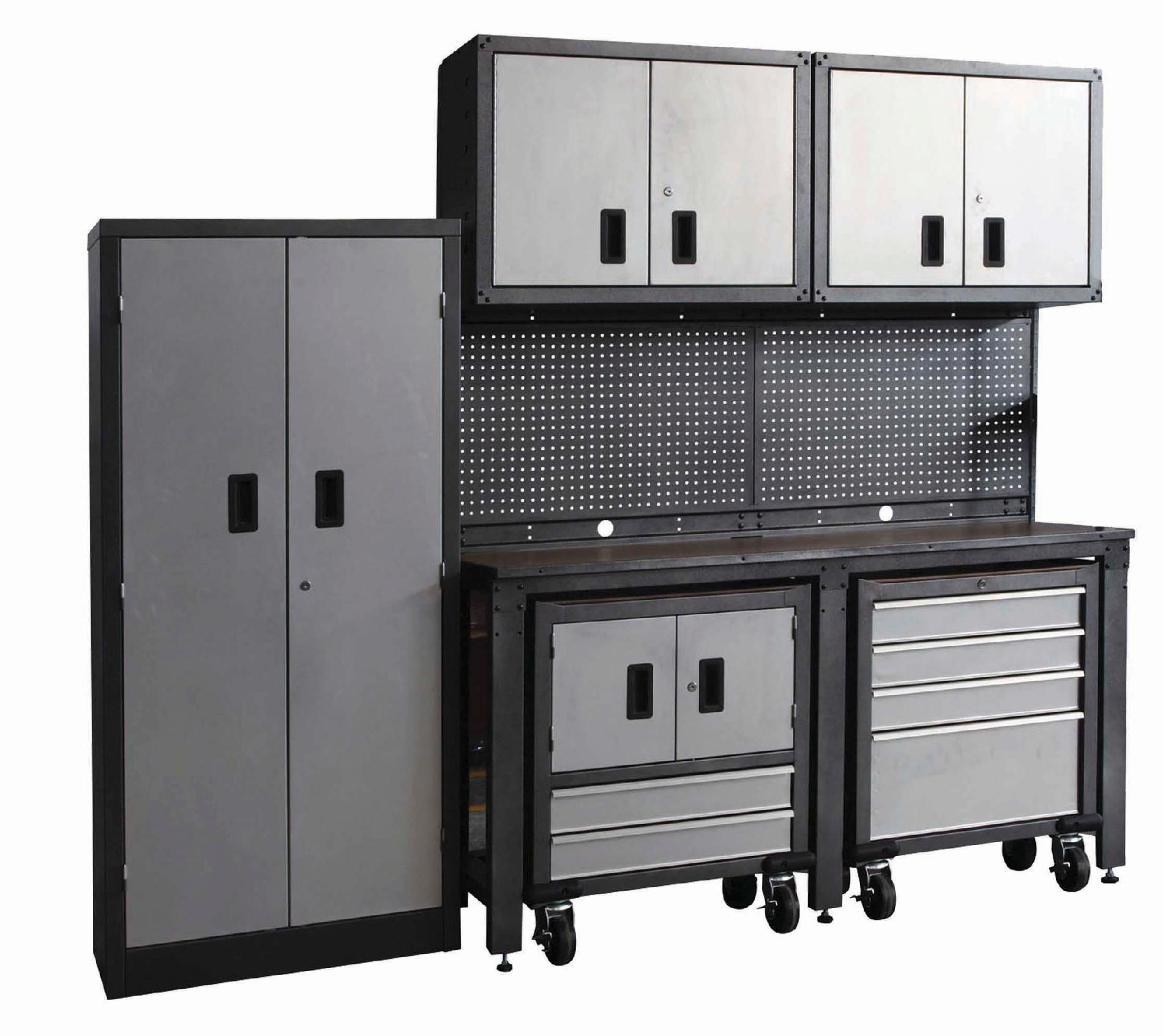 Garage Organizing Lowes
 International 8 piece Garage Modular Storage System PLUS