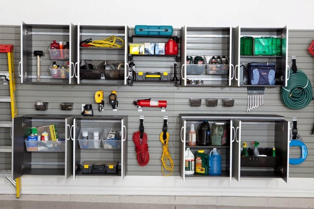 Garage Wall Organization System
 Flow Wall Storage Solutions Contemporary Garage Salt