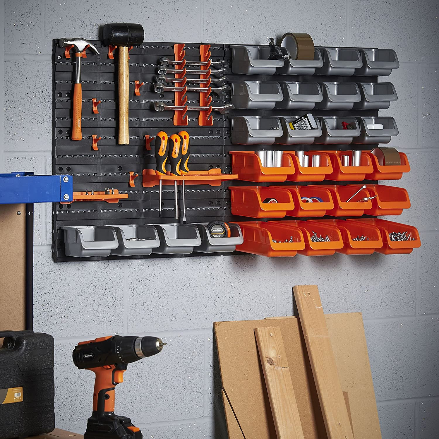 Garage Wall Organizer Systems
 Garage Storage System Wall Mount Pegboard Hook Accessories