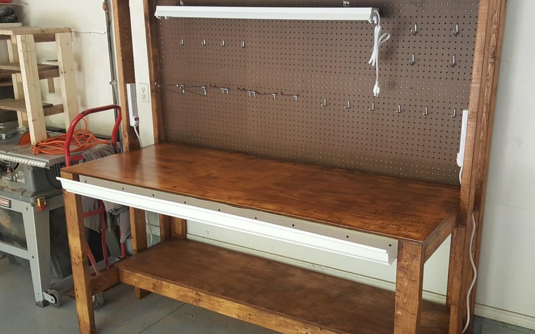 Garage Workbench With Storage
 DIY Work Benches Space Saving Ideas for Garage