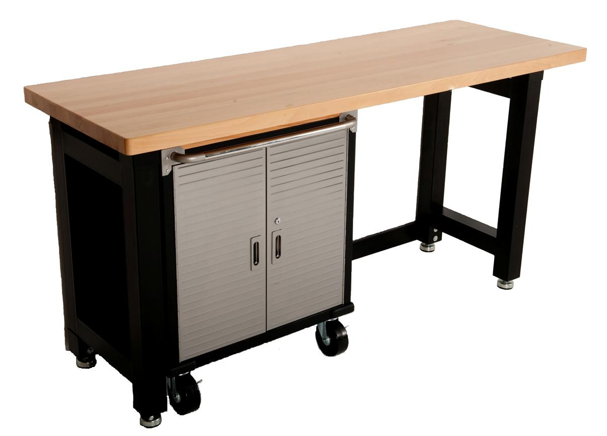 Garage Workbench With Storage
 MAXIM GARAGE STORAGE SYSTEM Workbench Cabinet Toolbox Shed