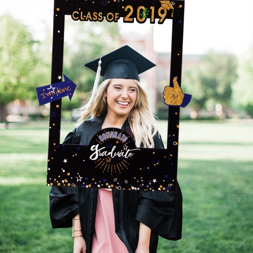 Garden Graduation Party Ideas
 Graduation 2019 Decor Big 43x63cm Selfie Frame Booth