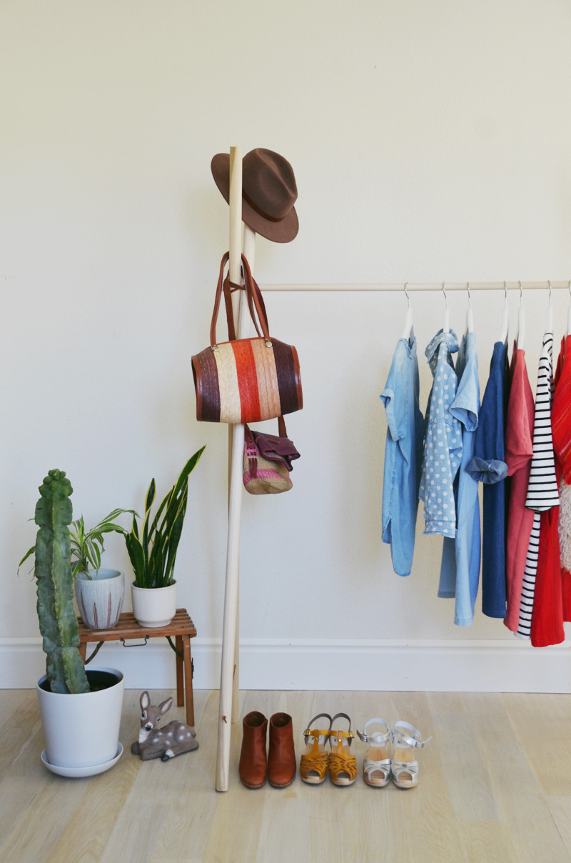 Garment Rack DIY
 DIY Clothing Rack – A Beautiful Mess