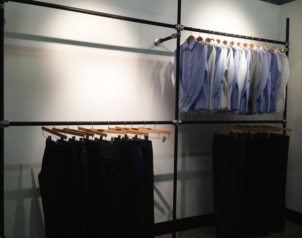 Garment Rack DIY
 DIY Garment Rack For Men’s Clothing Showroom